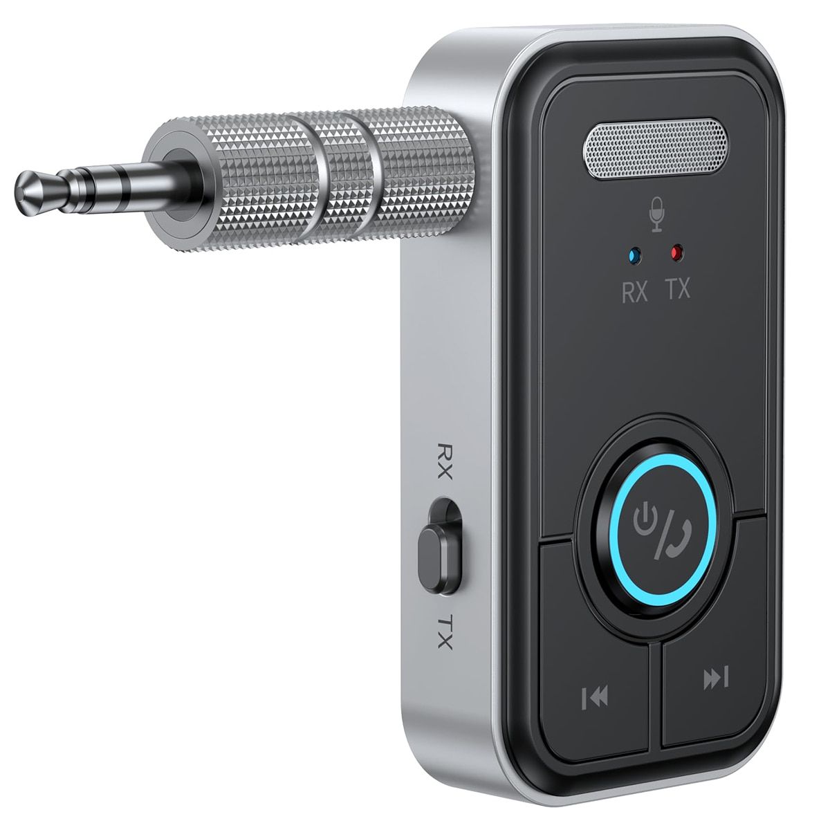Adaptor Bluetooth 5.3 Krassus KT300 transmitator receptor cu NFC, DSP, microfon, RCA, AUX
