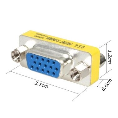 Adaptor cupla VGA mama la VGA mama pentru unit doua cabluri VGA 3