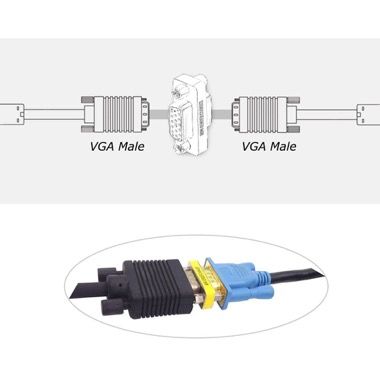 Adaptor cupla VGA mama la VGA mama pentru unit doua cabluri VGA 5