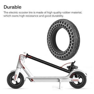 Anvelopa 10 inch plina tip fagure pentru trotineta Xiaomi Mijia M365, negru 3