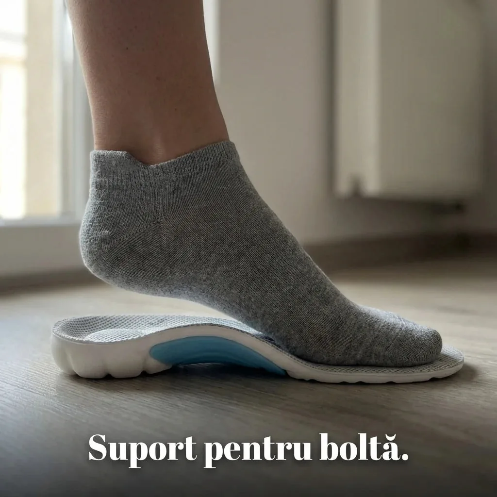 Branțuri ortopedice cu gel CloudFoam, amortizare 4D și suport pentru boltă 5