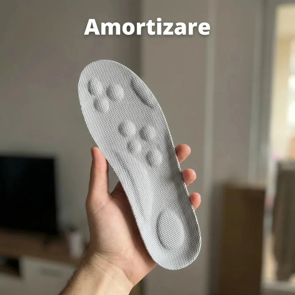 Branțuri ortopedice cu gel CloudFoam, amortizare 4D și suport pentru boltă 4