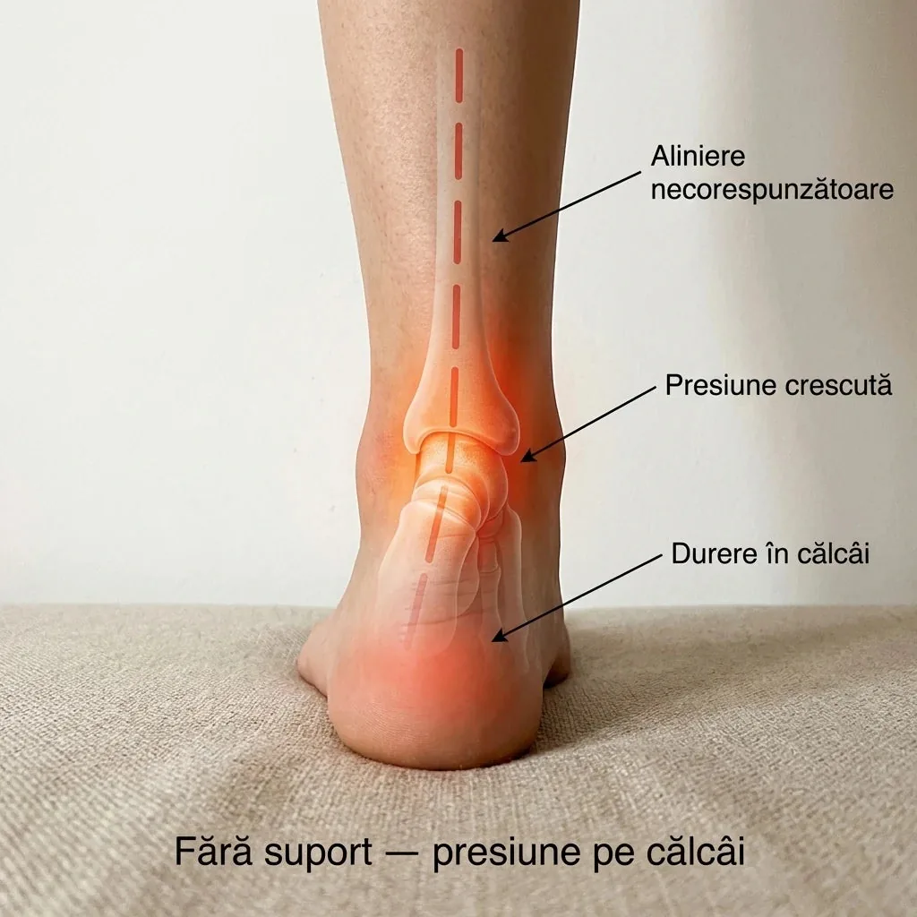 Branțuri ortopedice cu gel CloudFoam, amortizare 4D și suport pentru boltă 6