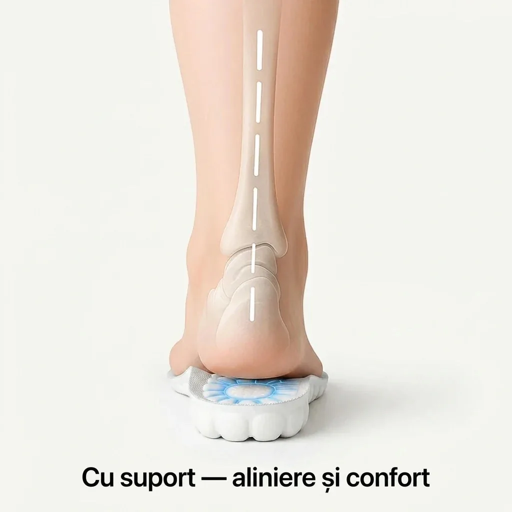 Branțuri ortopedice cu gel CloudFoam, amortizare 4D și suport pentru boltă 7