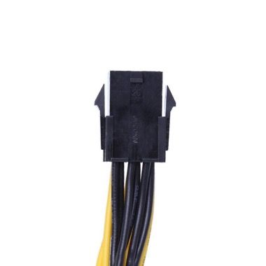 Cablu adaptor alimentare PCI-E 6 pini mama la 2 x 8 pini (6+2) tata, 20 cm 8