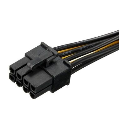 Cablu adaptor alimentare PCI-E 8 pini tata la 2 x Molex 4 pini, 18 cm 2
