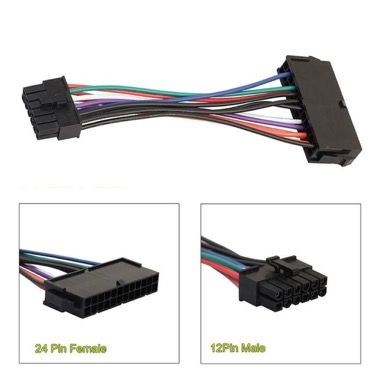 Cablu adaptor ATX 24 pini mama la 12 pini tata pentru placa de baza Acer Q87 5
