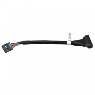 Cablu adaptor USB 3.0 20 pini tata la USB 2.0 9 pini mama pentru placa de baza, 12 cm 4
