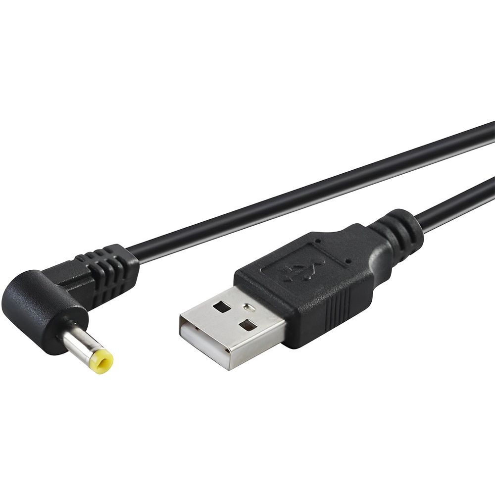 Cablu alimentare USB A la DC 4.0x1.7 mm, 5V 2A, 1 m, negru 5
