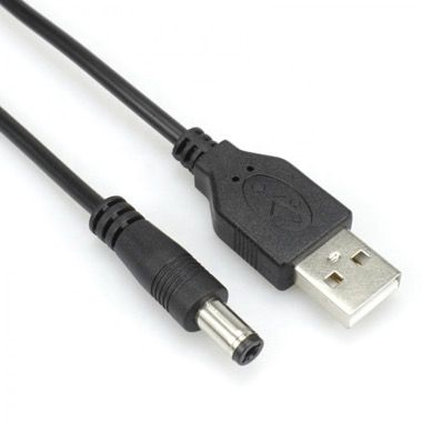 Cablu alimentare USB la mufa DC 5.5 x 2.5 mm, 5V 2A, 1 m 2