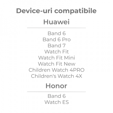 Cablu incarcare magnetic pentru Huawei Band 6 / 7, Watch Fit si Honor Band 6, 1 m, negru 5