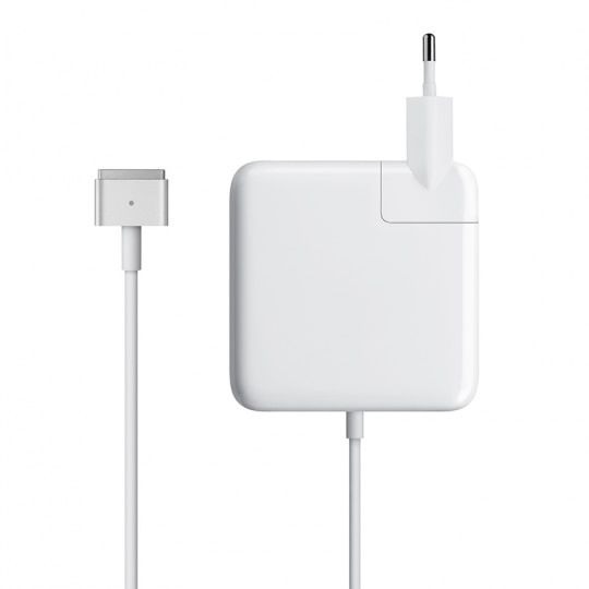 Cablu magnetic tip T MagSafe 2 60W pentru MacBook Pro Retina si MacBook Air, 1 m, alb