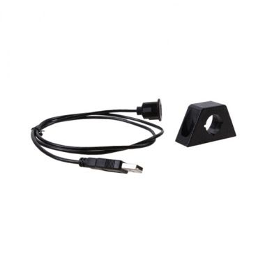 Cablu prelungitor USB 2.0 tata la mama, rezistent la apa, cu suport de prindere, 1 m, negru 4