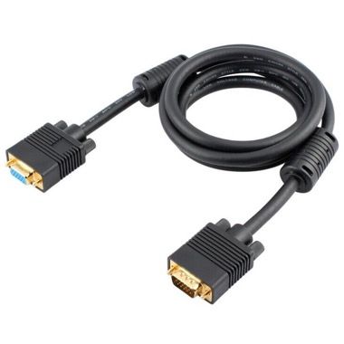 Cablu prelungitor VGA tata la VGA mama, 15 pini, conductor cupru, 1.5 m 4