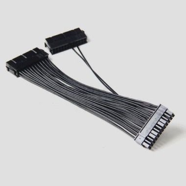 Cablu splitter ATX 24 pini pentru 2 surse (dual PSU), gaming si minat, 30 cm 3