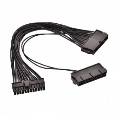 Cablu splitter ATX 24 pini pentru 2 surse (dual PSU), gaming si minat, 30 cm 7