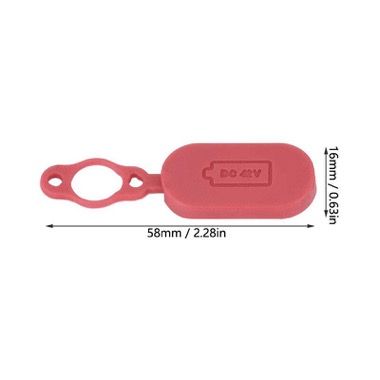 Capac de cauciuc pentru mufa de incarcare trotineta Xiaomi Mijia M365, rosu 3