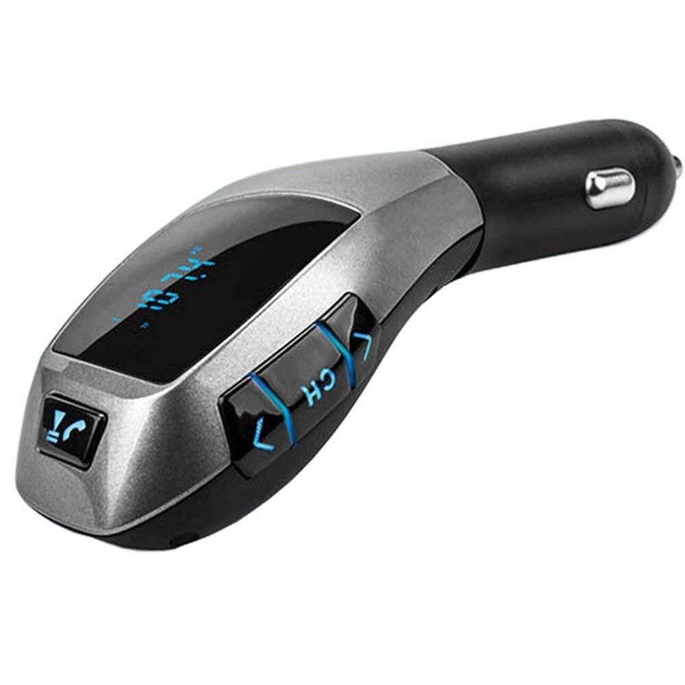 Car kit auto 805E Bluetooth 5.0 handsfree modulator FM MP3 2x USB fast charge 3.1A, negru