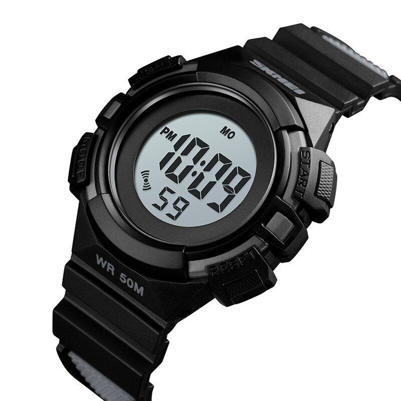 Ceas sport de copii SKMEI 1485, rezistent la apa 5ATM, cu alarma si cronometru, rosu 2