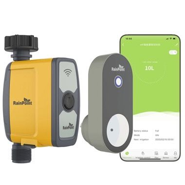Controller de irigare automat RainPoint cu hub WIFI si control din aplicatie, portocaliu