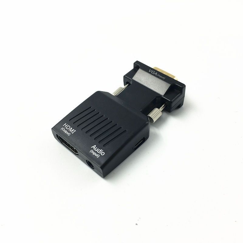 Convertor VGA tata la HDMI mama cu audio si alimentare micro USB, negru 3