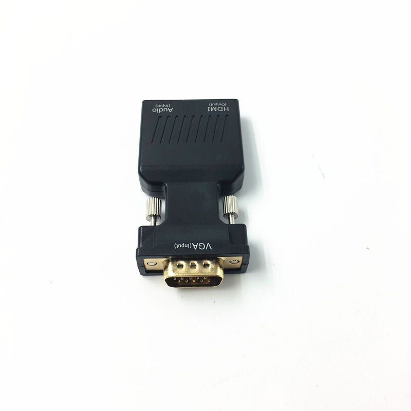 Convertor VGA tata la HDMI mama cu audio si alimentare micro USB, negru 5