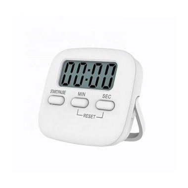 Cronometru digital de bucatarie cu alarma si 3 moduri de fixare, alb