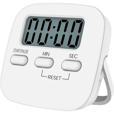Cronometru digital de bucatarie cu alarma si 3 moduri de fixare, alb 7