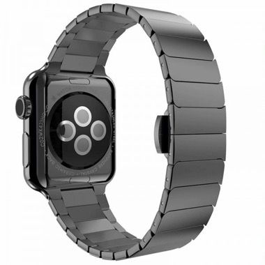 Curea din otel inoxidabil pentru Apple Watch 42 / 44 / 45 / 49 mm, gri 4