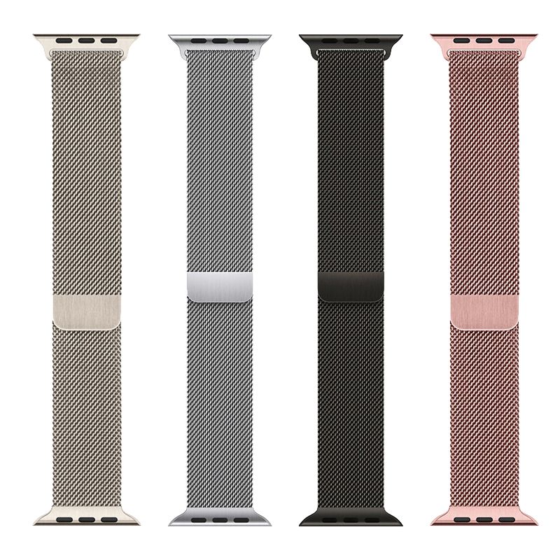Curea din silicon cu aspect stralucitor pentru Apple Watch 38 / 40 / 41 mm, roz