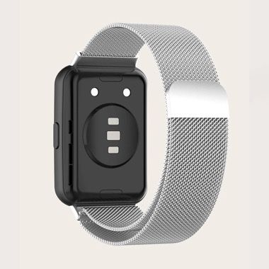 Curea metalica otel inoxidabil pentru Huawei Watch Fit 2, argintiu 2