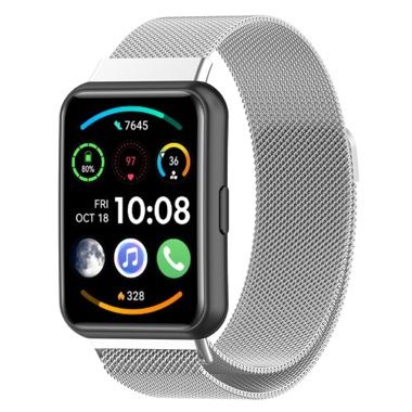 Curea metalica otel inoxidabil pentru Huawei Watch Fit 2, argintiu 8