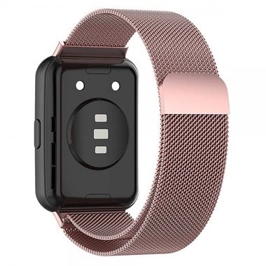 Curea metalica otel inoxidabil pentru Huawei Watch Fit 2, negru 3