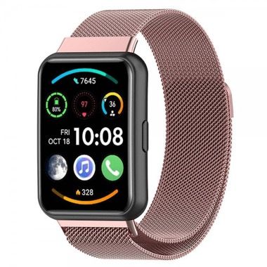 Curea metalica otel inoxidabil pentru Huawei Watch Fit 2, negru 7