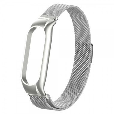 Curea metalica otel inoxidabil pentru Xiaomi Mi Band 7, argintiu 3