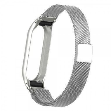 Curea metalica otel inoxidabil pentru Xiaomi Mi Band 7, argintiu 4