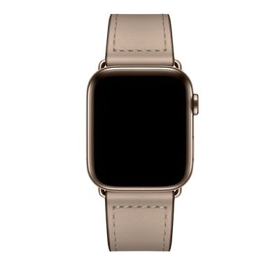 Curea piele pentru Apple Watch 42/44/45/49 mm, seria 3-8, SE si Ultra, gri 4