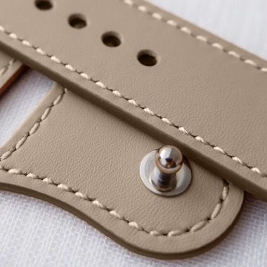 Curea piele pentru Apple Watch 42/44/45/49 mm, seria 3-8, SE si Ultra, gri 5