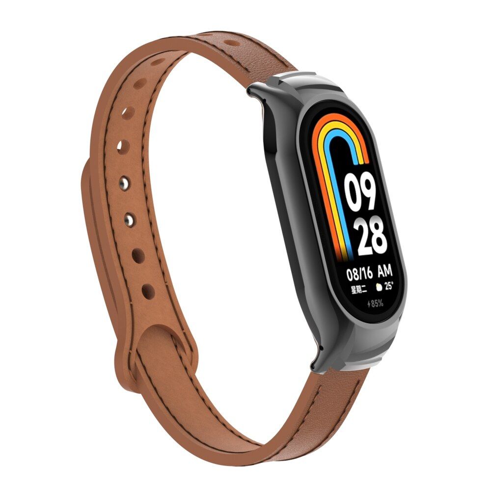 Curea piele pentru Xiaomi Mi Band 7, maro 3