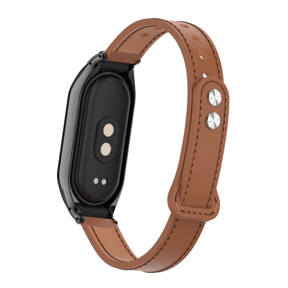 Curea piele pentru Xiaomi Mi Band 7, maro 4