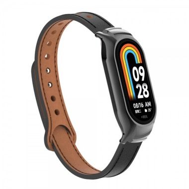 Curea piele pentru Xiaomi Mi Band 7, negru 3