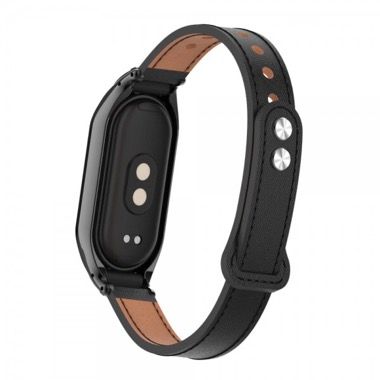 Curea piele pentru Xiaomi Mi Band 7, negru 5