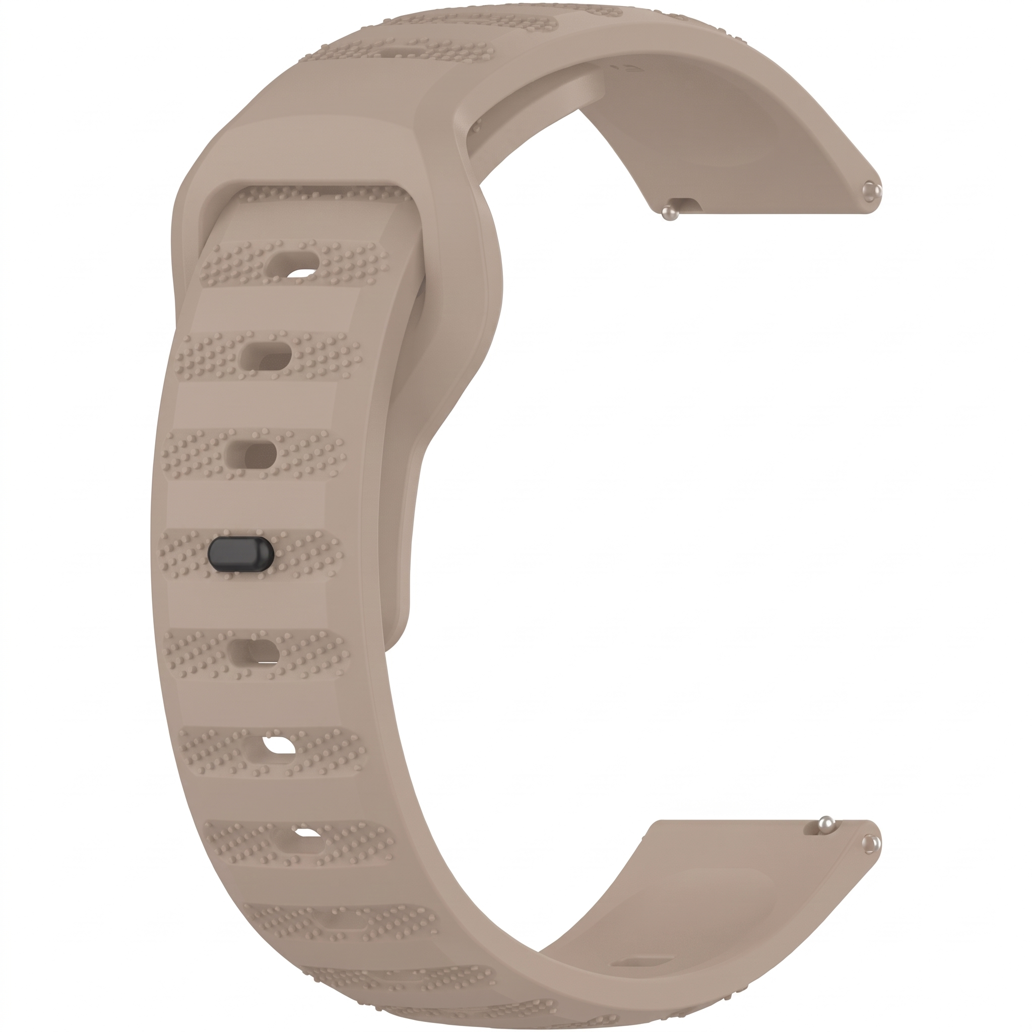 Curea silicon 20 mm pentru Samsung Galaxy Watch 4 / 5 / 6 si Huawei Watch GT 3, maro, Bermek
