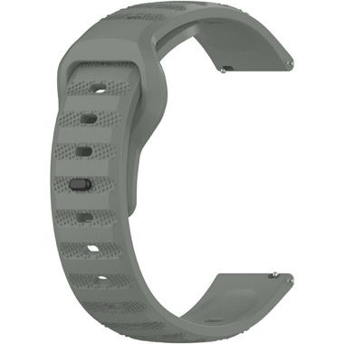 Curea silicon 22 mm pentru Huawei Watch GT 3 / GT 2 si Xiaomi Watch S1, verde gri, Bermek 4