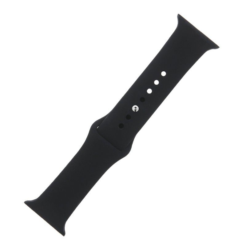 Curea silicon cu carcasa transparenta pentru Apple Watch 7/8 45 mm, negru