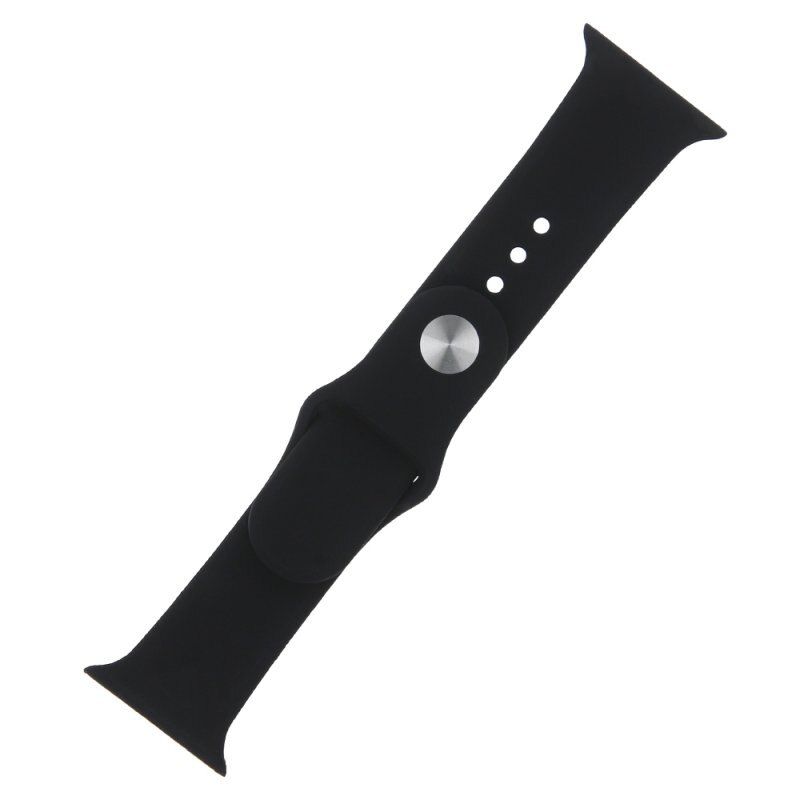 Curea silicon cu carcasa transparenta pentru Apple Watch 7/8 45 mm, negru 2