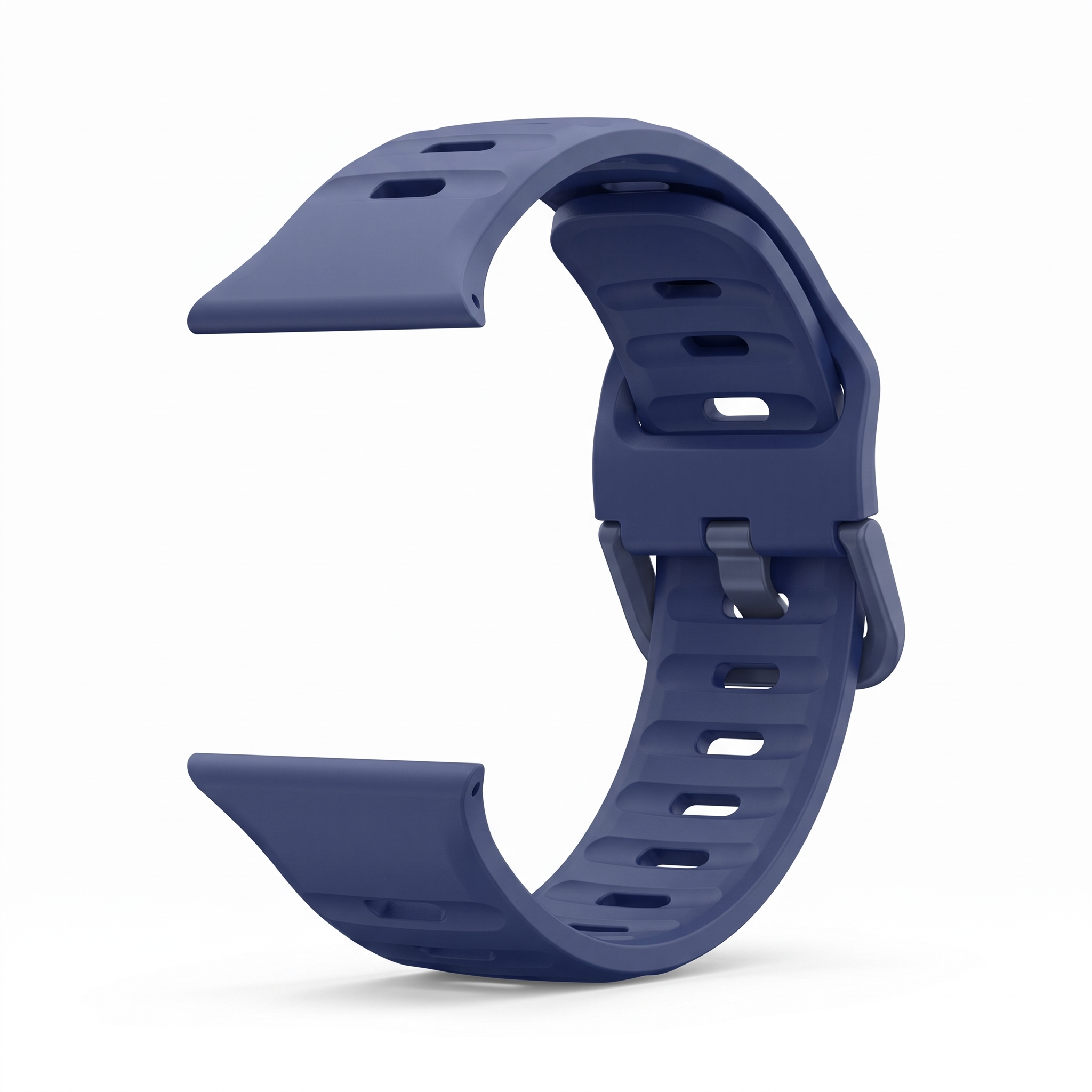 Curea silicon pentru Apple Watch 42 / 44 / 45 / 49 mm, seriile 3-9, SE si Ultra, albastru, Bermek 9