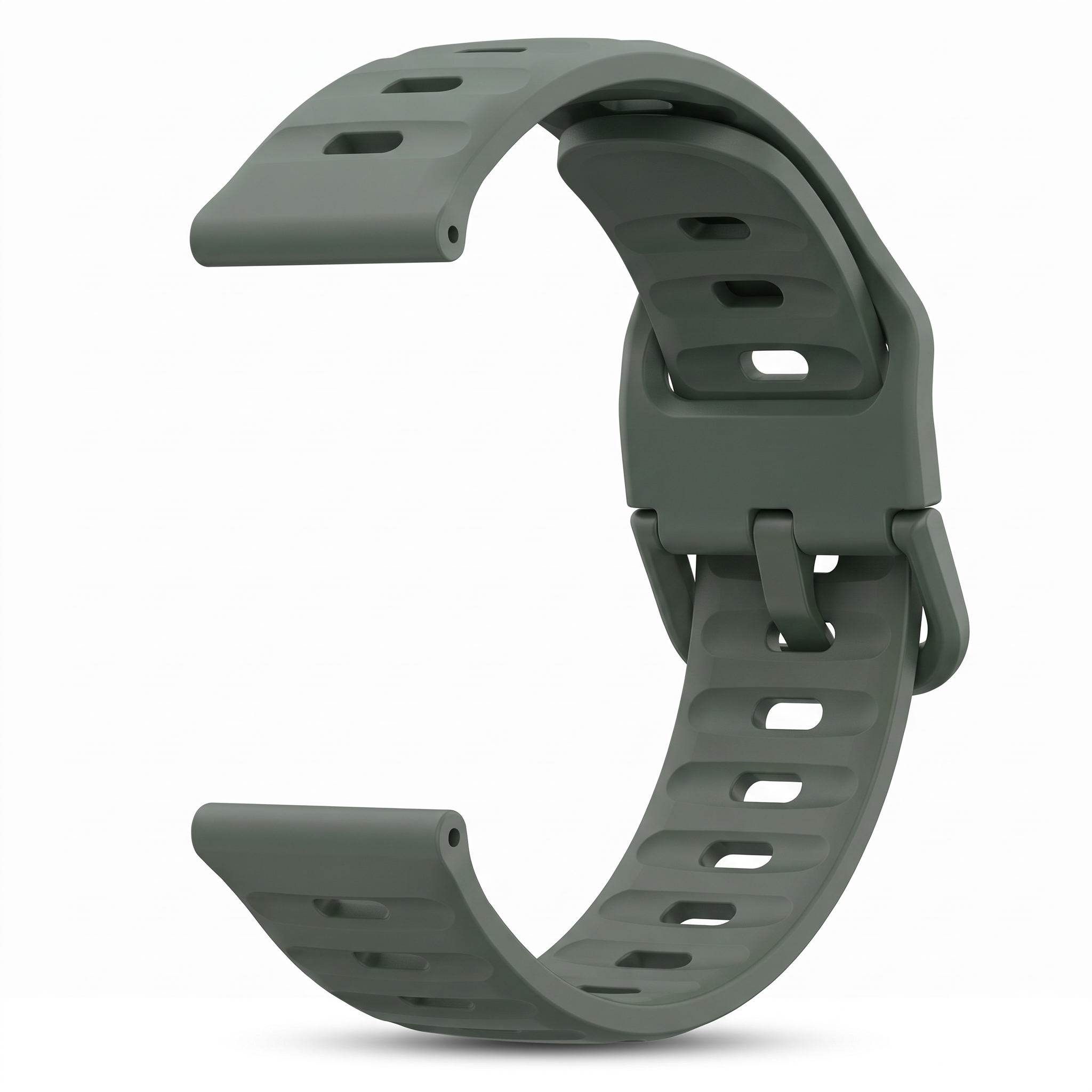 Curea silicon pentru Apple Watch 42 / 44 / 45 / 49 mm, seriile 3-9, SE si Ultra, verde, Bermek 9