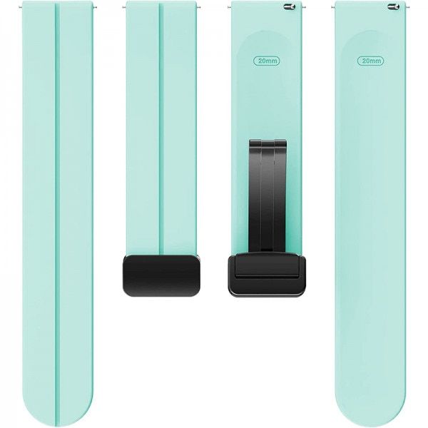 Curea universala 20 mm din silicon pentru Galaxy Watch 6, 5 si 4, portocaliu 5