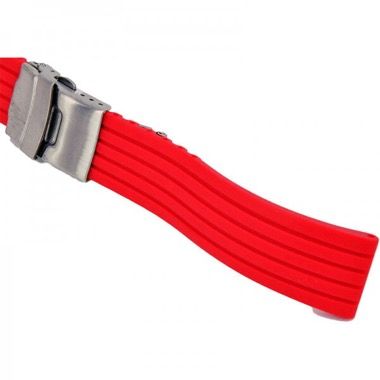Curea universala 20 mm din silicon pentru Galaxy Watch 6, 5 si 4, rosu 6
